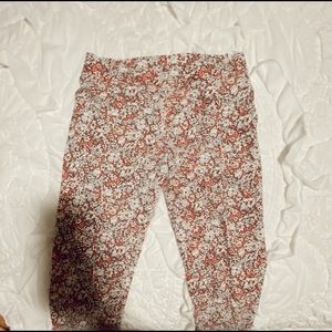 Juicy couture pink floral leggings